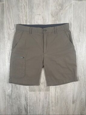 Ron Jon Men’s Cargo Shorts 36 Olive Khaki 9” Inseam Zip Pocket